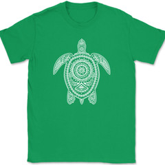 Turtle Mandala T-Shirt Beautiful Pattern Ocean Sea Shell Graphic Gift Tee
