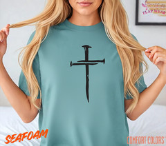 Unisex Three Nails Cross T-Shirt, Men T shirt,Women T shirt Gift Religion Top