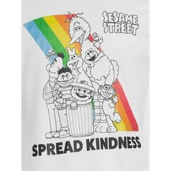 Sesame Street Mens Spread Kindness Pride Rainbow Print Shirt New S-3XL