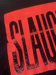 Vtg Slaughter Wild Side T Shirt XL 1992 CD Radio Release Party 90s Band Metal