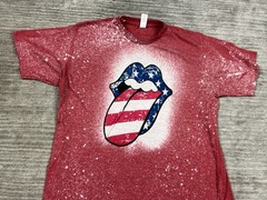 Rolling Stone Graphi Shirt Mens Medium Red Short Sleeve Polyester Tultex 241