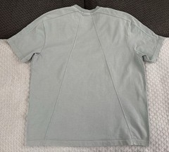 KITH Garment Dyed Paneled Tee T Shirt Light Indigo Blue Size XL SS20 Cotton