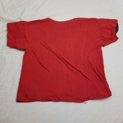 Vintage 70s Double Face T Shirt Mends Medium Blue Red Gym Athletic Reversible