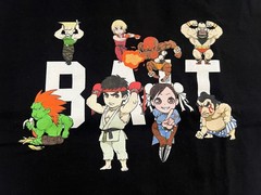 BAIT X STREET FIGHTER Shirt CHIBI GROUP TEE Streetwear Black Men Large