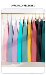 2026 Brand New Combed Compactall Cotton Heavy Round Neck Solid Color