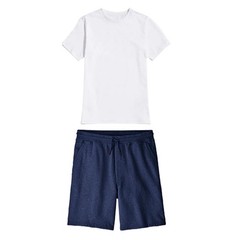 Men’s Tracksuit 2-Piece Set Outfit Summer Lounge T-Shirt & Shorts Short Sleeve