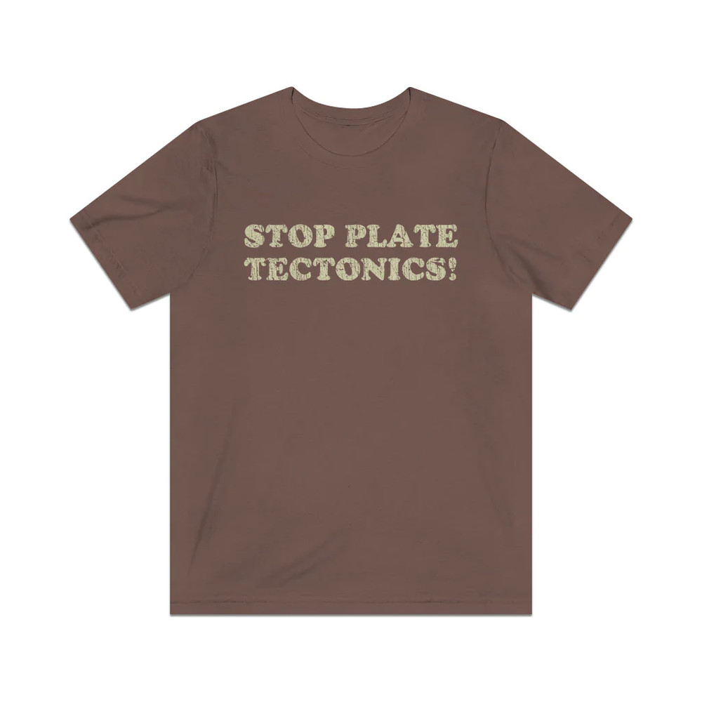 Stop Plate Tectonics 1991 Vintage Men’s T-Shirt