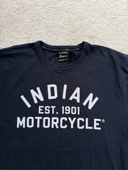 Indian Motorcycle Men’s Size Large Est. 1901 Black Logo T-Shirt