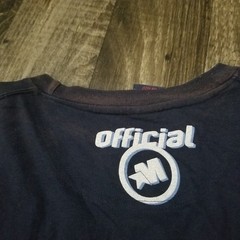 Vintage Mecca Y2k 2000s Blue t shirt Size XXL (Stained Collar)