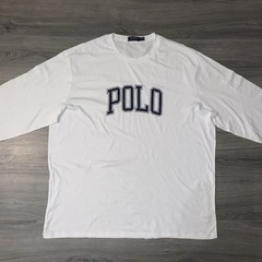 Polo Ralph Lauren Long Sleeve T-Shirt Cotton White Big & Tall Men’s Size 3XLT