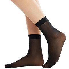 12 Pairs Women High Sheer Ankle Nylon Socks Hosiery With Reinforced Toe