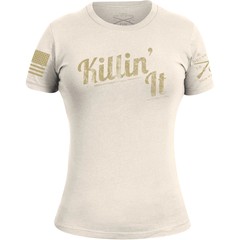 Grunt Style Women’s Killin’ It T-Shirt – 2XL – Off White