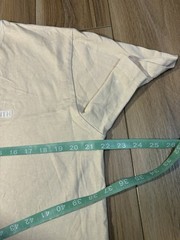 Kith Men’s Cotton Short Sleeve T-Shirt Sz Medium Beige Small Box Logo Authentic