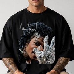 Michael Jackson T-Shirt, Silver Glove Shirt, King of Pop MJ Tee