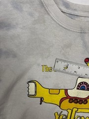 The Beatles Yellow Submarine Tie Dye Graphic T Shirt Adult Medium White Blue