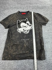 Vie + Riche Paris Men’s T-Shirt Size XLarge Black Felix The Cat Crew Neck