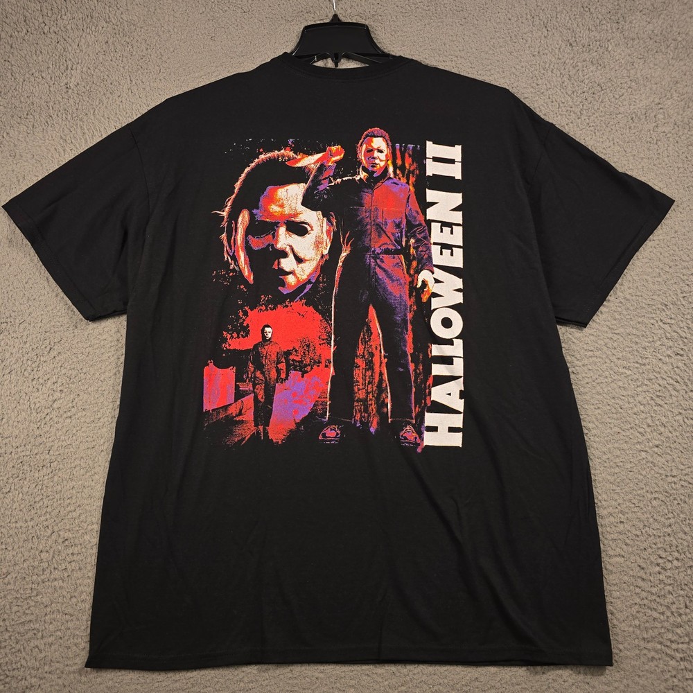 HALLOWEEN 2 MICHAEL MEYERS SHIRT Extra Large XL Black Movie Horror Retro NWOT