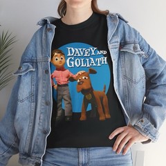 Davey And Goliath T Shirt – 60’s TV Animation Classic Retro Tee – New