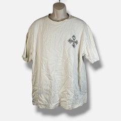 Rhude Men’s White Logo Cross Crewneck Short Sleeve T-Shirt Size XL