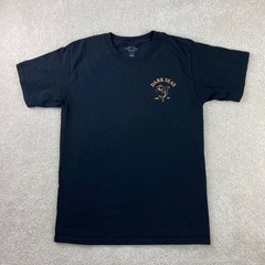 Dark Seas T-Shirt Mens Medium Black Shark Captain Graphic Short Sleeve Tee MMIX
