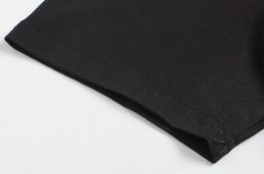 New Fashion V-Neck Diamond Rhinestones Bear Luxury Men Black T-Shirt