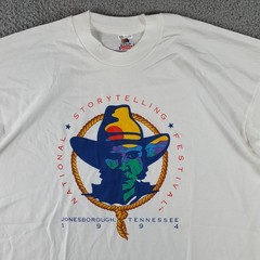 Vintage 90s Storytelling Festival TN Rodeo Cowboy Men’s Size 2XL Western T Shirt