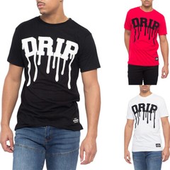 Victorious Men’s Drip Chenille Patched T-Shirts Tee Small ~ 5XL TS7344