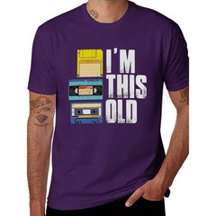 Men’s Vintage “I’M THIS OLD” Cassette Graphic T-Shirt – Black Retro Music Tee