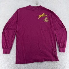 Vintage Disney Lion King Shirt Mens Large Simba Nala Pocket Long Sleeve 90s
