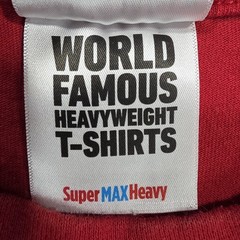 Shaka Wear Super Max Shirt Mens Large Red Heavyweight Cross Jesus Embroidered