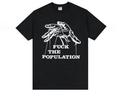 FTP FUCKTHEPOPULATION Puppet Master Tee Shirt Black Size M MEDIUM