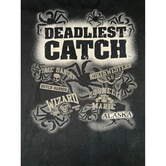 Deadliest Catch Discovery Channel T-Shirt Mens XL Black 2009 Graphic Tee Alaska
