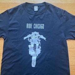 ride chicago motorcycle shirt small outlaw motorcycle club black