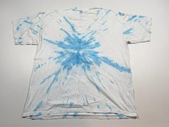 Rick And Morty Shirt Mens XL White Blue Tie Dye Graphic Cartoon TV Show Tee