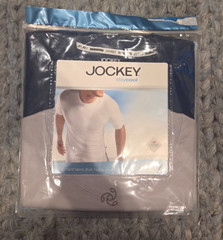 Men’s jockey staycool 2-Pack Crewneck Tees med new nip undershirts blue grey