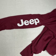 JEDCO Jeep Long Sleeve T Shirt Mens Medium Burgundy Graphic Tee