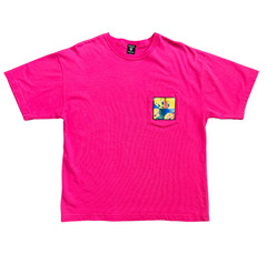 VTG 90s Warner Bros Studio Store Shirt Tweety Bird 3D Lenticular Patch Pocket