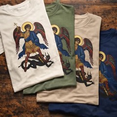Saint Michael Archangel T-Shirt | Byzantine Catholic Orthodox Christian Tee