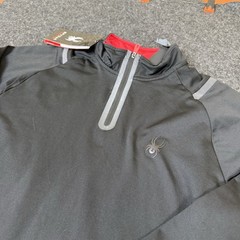 NWT Spyder Active Men’s Large Quarter Zip Black Pullover Quick Dry M- SEE PHOTO