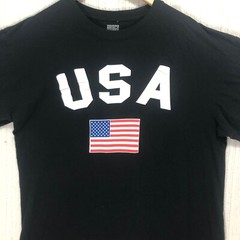 USA Chest Hit Flag Graphic Print Patriotic T-Shirt Brisco brand Men’s Size XL