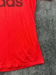Adidas Go To Tee Shirt Mens Medium Red Short Sleeve Crew Neck Cotton Performance