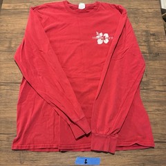 Trader Joe’s T Shirts Size L Work Uniform Crew Member Red Long Sleeve