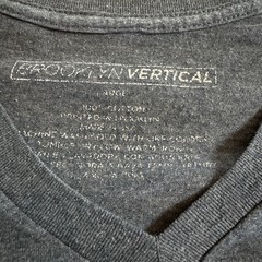 Brooklyn Vertical Out Grind Out Hustle Out Work V Neck T Shirt Large Gray Blue