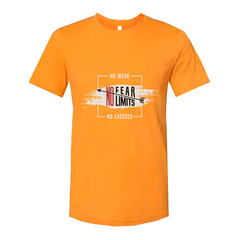 No Fear No Limits Unisex Graphic T Shirt For Gym Workout Running Training And Fi