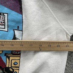VTG Hanes Sweatshirt Unisex XL Santa Christmas Retro Newspaper Comic Strip USA