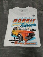 VOLKSWAGEN NEW Official Rabbit Extreme Racing Equipment S/S Retro TShirt SZ L