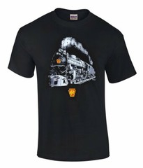 Pennsylvania Railroad K4 1361 Train Authentic Railroad T-Shirt Tee Shirt [139g]