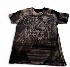 Affliction Puppet Master Shirt Angels vs Demons Gray Men’s XL Rare Y2K