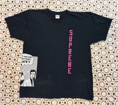 Supreme x Thrasher Boyfriend T shirt pink graphic 2017 Collection Worn Gruge Xl