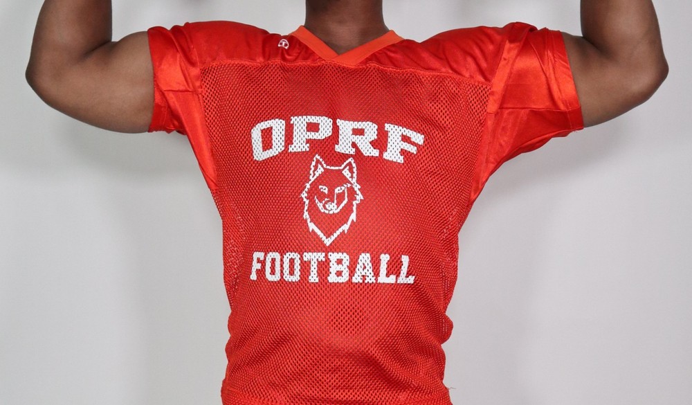 MEN’S SHORT SLEEVE ORANGE MESH FOOTBALL SHIRT SIZE S-M